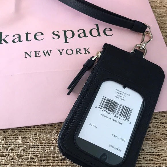💕NWT Kate Spade Leather Lanyard - Picture 2 of 4